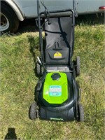 green works 21in electric lawnmower