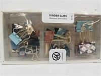 25 Pack Binder Clips - Abstract Terracotta