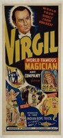 VIRGIL WORLD FAMOUS MAGICIAN POSTER