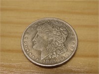 1885- 90% Silver Morgan dollar US coin.