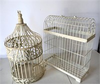 Pair Metal Bird Cages