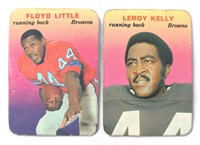1970 Topps Glossy Leroy Kelly & Floyd Little Cards