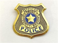 Metal Police Officer Badge