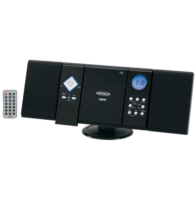 Jensen JMC-180 Wall-Mount CD System with AM-FM