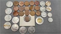 32 Canadian Coins Collectors Bundle