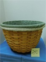 Longaberger Large Ficus Basket w/ Protector &