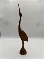 HAND CARVED BIRD BY CROWE