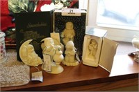 Six Snowbabies Figurines