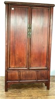 Chinese Cabinet, leaf shape brass hardware, 3