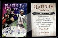 TBrady DBrees Platinum Cuts facsimile autos