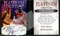 MJordan Kobe Bryant Platinum Cuts facsimile auto