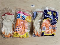 4 Pairs of Orange Gloves