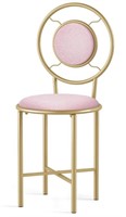 Wisfor Bow Chair for Vanity, Pink Vanity Chair wit