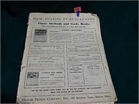 New Ditson Publications © Sept 1935