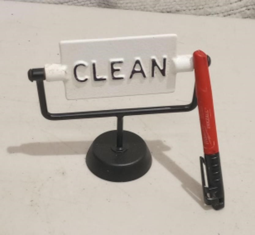 Clean/Dirty Sign