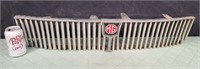 Vintage MG Metal Car Grill 31" long 6.5" wide