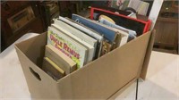 Box Of Vntg Books, Magazines, Paper Collectibles