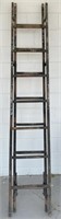 Vtg  8' Wooden Extension Ladder to 16' Repurposing