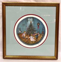 P. Buckley Moss "Christmas Dance" Framed Limited E