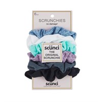 New scunci Scrunchies - 6pk - Assorted Colors