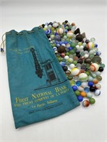 Marbles in First National Bank of LaPorte Bag