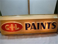 CIL Paint Sign 37"x13" - Lights Up, Works