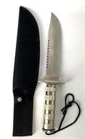 8" SS Hunting Survival Knife Kit, Storage Handle