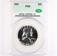 1962 Proof Franklin Half CAC PF66