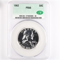 1962 Proof Franklin Half CAC PF66