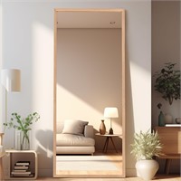 BOLEN 65”x22” Full Length Mirror with Wood Frame