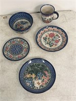 Polish Pottery Lot