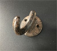 Small cast iron wall hook, brand new and about 2.5