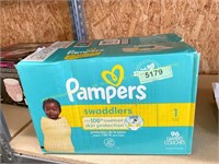 Pampers swaddlers 96 diapers