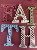 5 single Metal  decorative wall letters