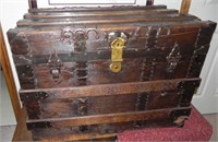 Antique Stagecoach Trunk, Restored & Refinished