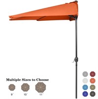 TE9038  ABCCANOPY 9FT Half Umbrella, Orange