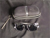 Vintage Dubery Sunglasses Black/white w/ case