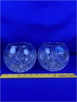 2pc Crystal bowls