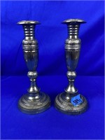 Silver plate candlesticks