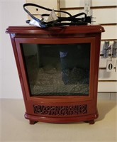 Small electric fireplace heater