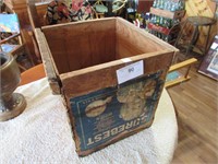 Antique sunkist Orange Crate