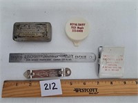 Vintage advertising Items