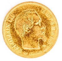 Coin France 1856 10 Franc Gold