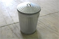 Galvanized Garbage Can w/Lid