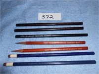 7 Railroad Advertising Pencils