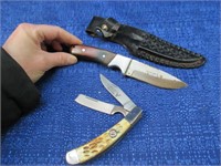2 white tail knives
