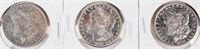 Coin Morgan Dollars (3) 1881-O, 1881-S & 1882-O