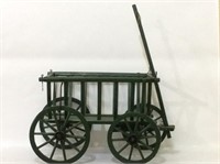 Green Paint Vintage Goat Cart