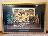 Bo Newell “Coming to Water” Matted and Framed Art