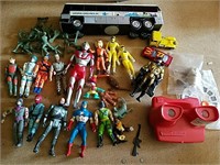 Action Figures, viewmaster and cars, mostly 1980s